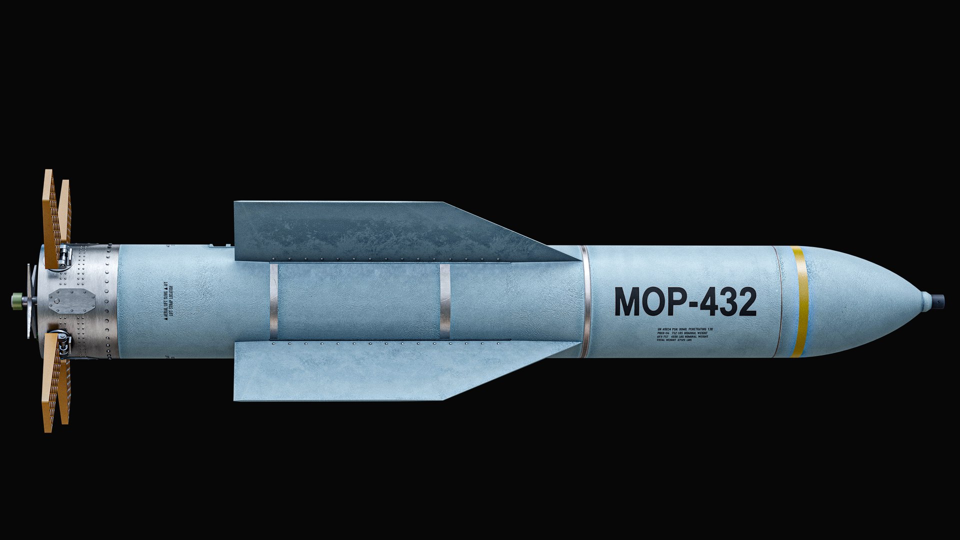 GBU-57 MOP Bomb White Prototype PBR 3D model https://p.turbosquid.com/ts-thumb/Wq/CkpZtD/XV/r_scrgbu57_007c/png/1790412789/1920x1080/fit_q87/17b11ef0e17306d1ffee7f57b22384a8234347a4/r_scrgbu57_007c.jpg
