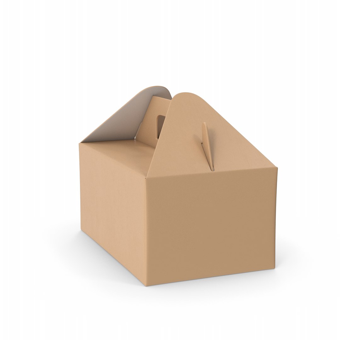 Box With Handle 3D Model - TurboSquid 1988446