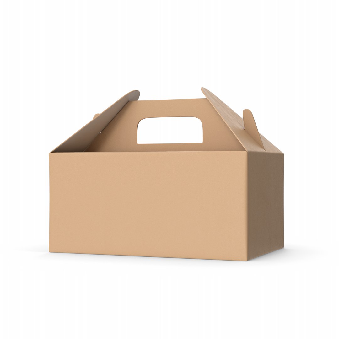 Box With Handle 3D Model - TurboSquid 1988446