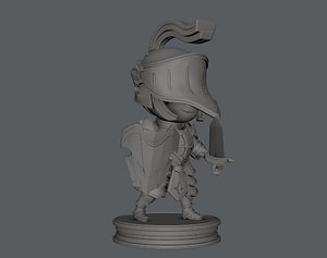 3D armor character model