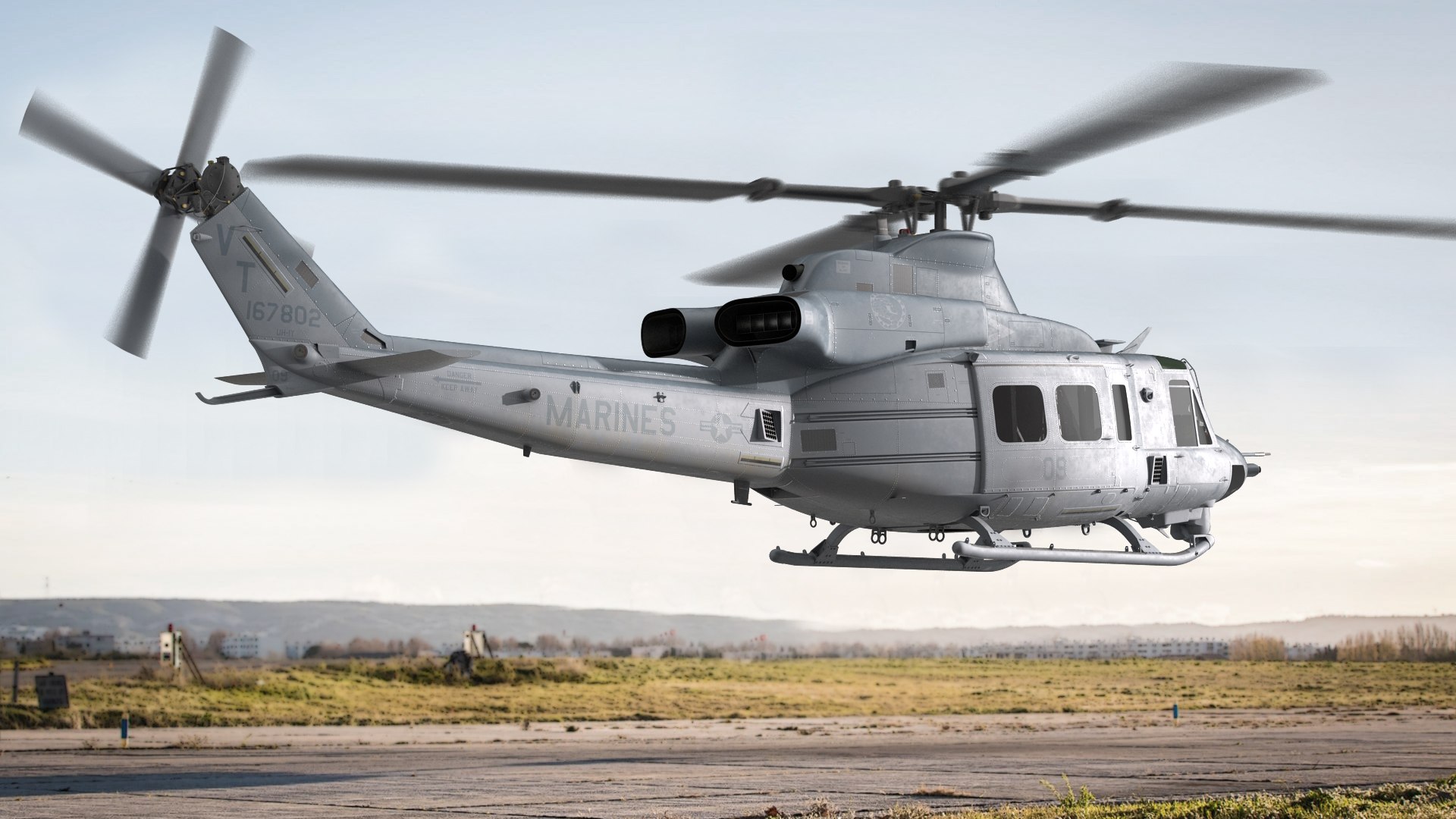 Bell Venom Helicopter Rigged for Maya 3D model preview