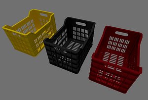 plastic box fruit 3D model