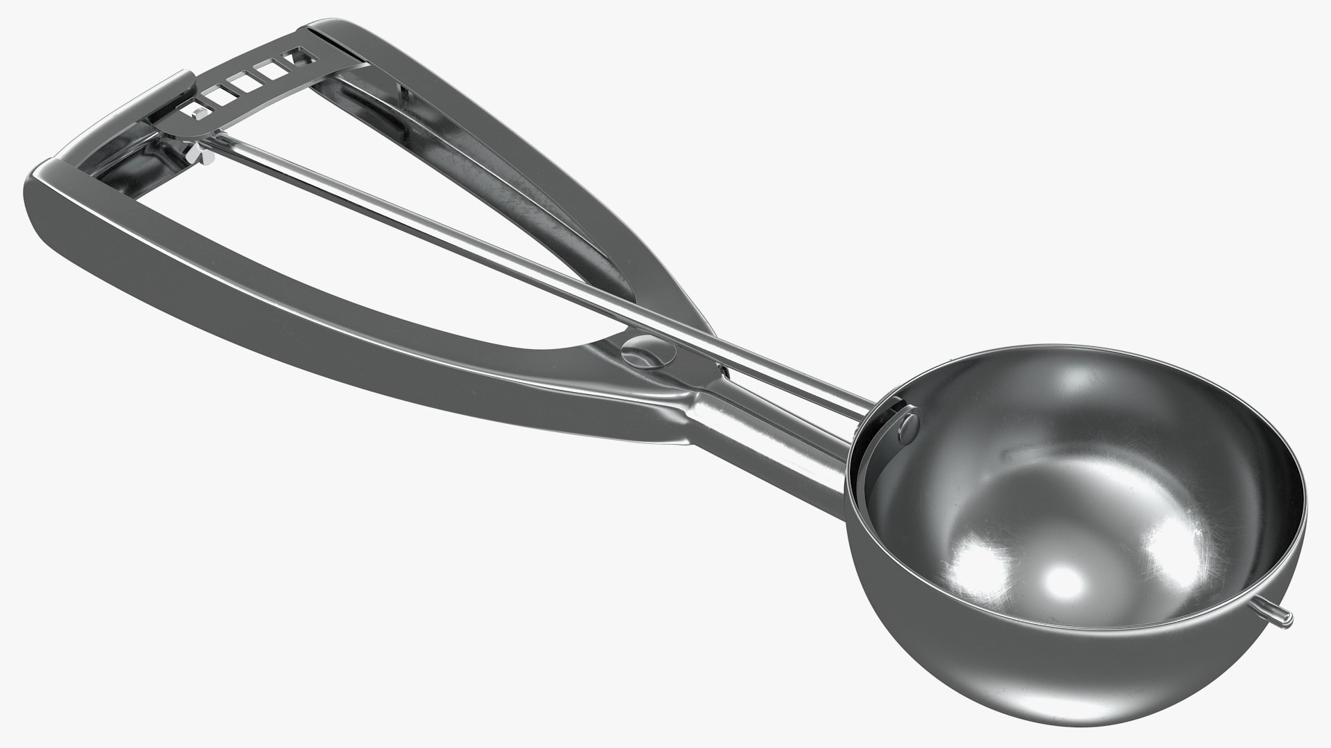 Ice Cream Disher Scoop 3D model preview