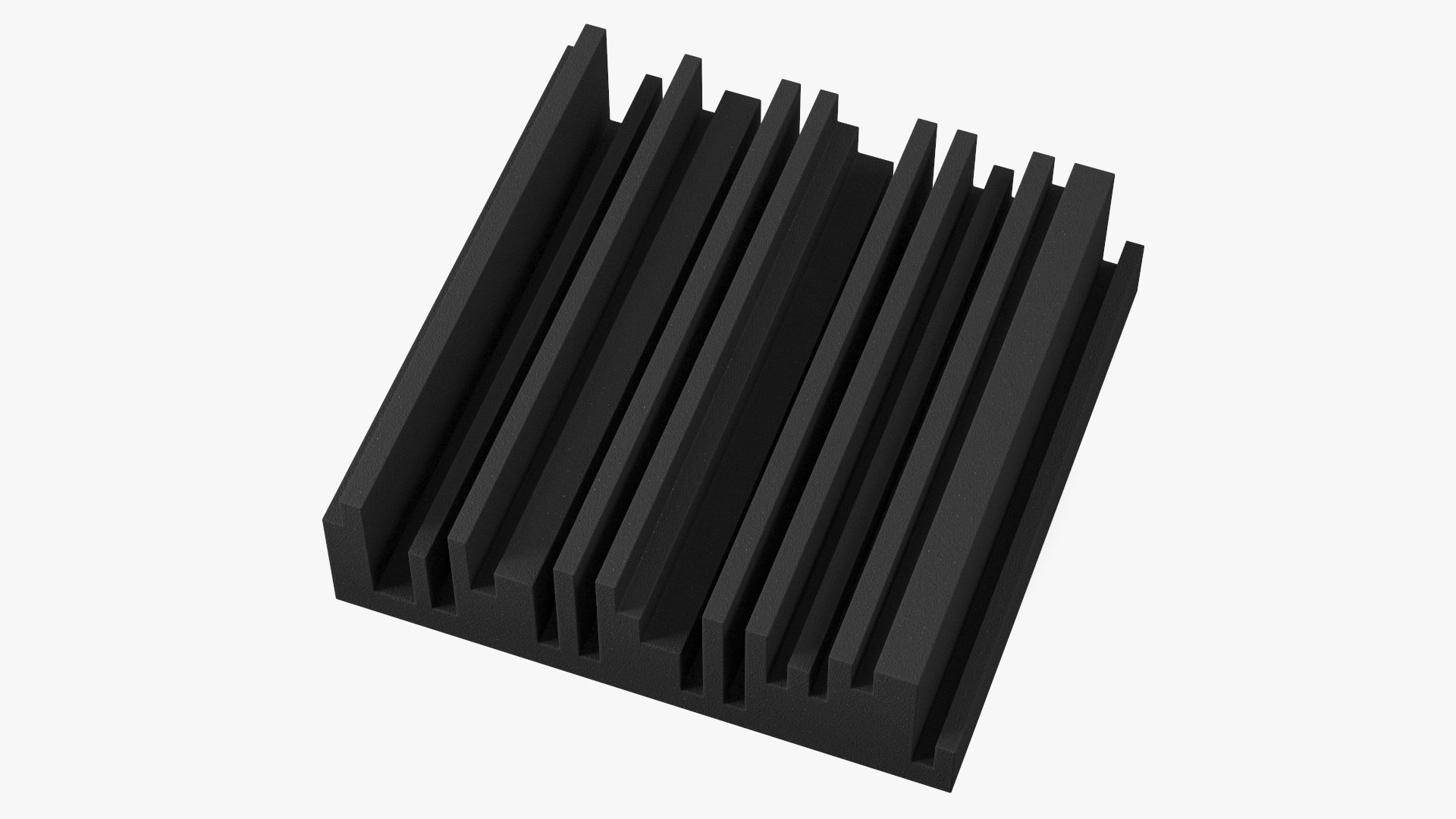 Sound Insulation Panel Black 3D model preview