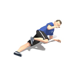 3D exercise man model