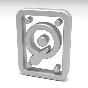 Hard disk Logo 3D