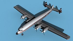 3D Lockheed L1649 Star Liner Trek model