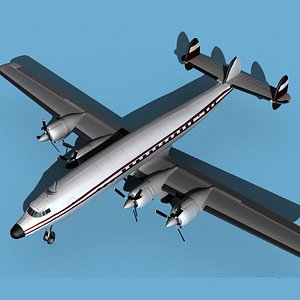3D Lockheed L1649 Star Liner Trek model