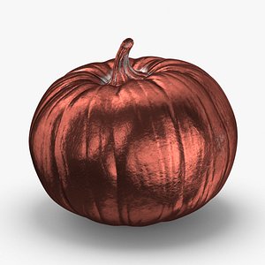 Copper Pumpkin Decoration