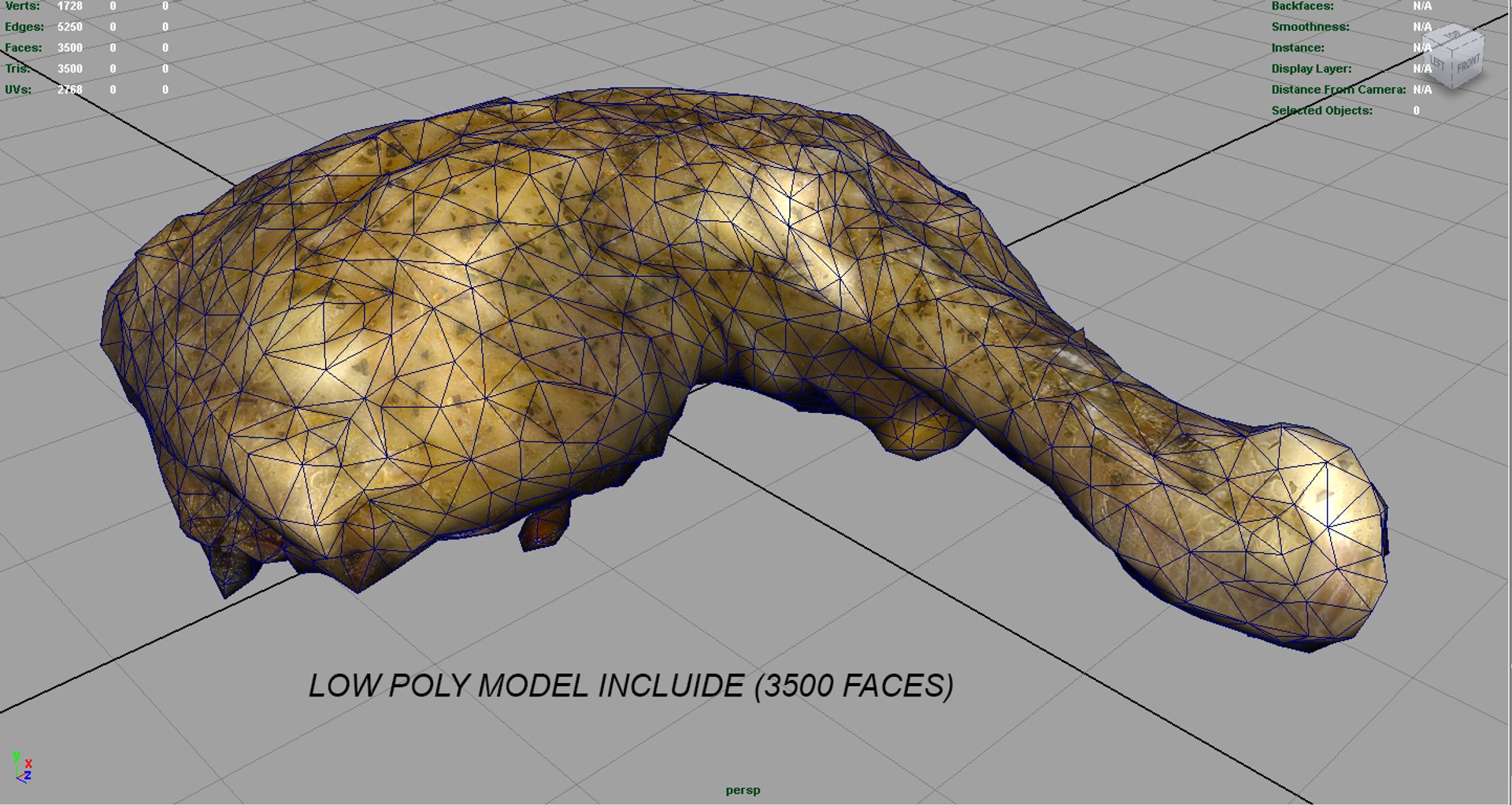 Hd Chicken Thigh 3d 3ds