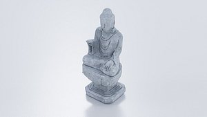 Stone Sitting Buddha Statue