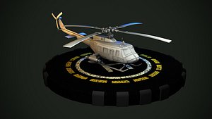 military helicopter 3D model