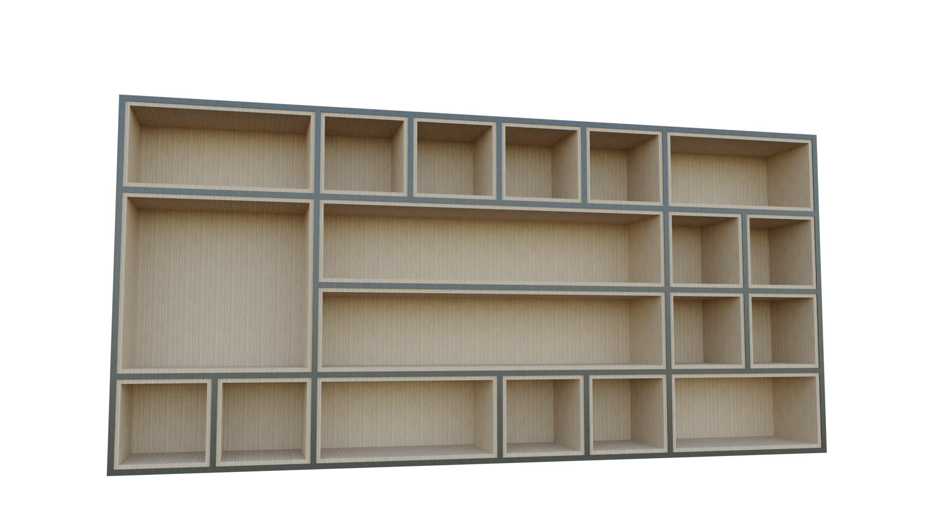 Bookcase Model - TurboSquid 1898738