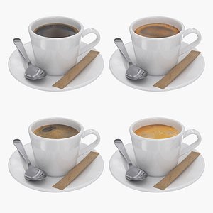 3D Expresso Coffee Cup Bundle Collection