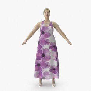 size mannequin 01 pose 3D model