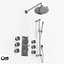 Shower set body massage Helix series by Hudson Reed