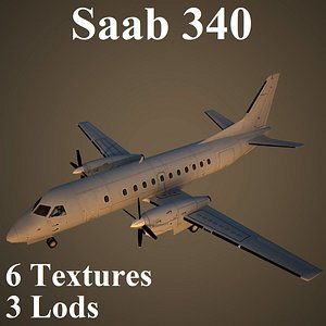3ds max saab 340