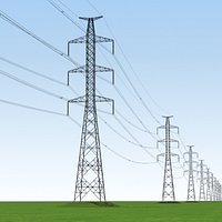 high tension power lines