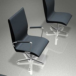 3d model furniture office chairs oxford