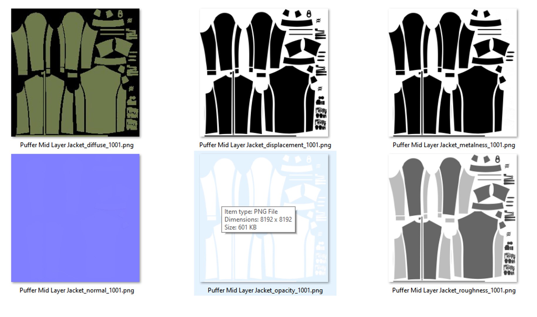 Puffer Mid Layer Jacket 3D - TurboSquid 1967403