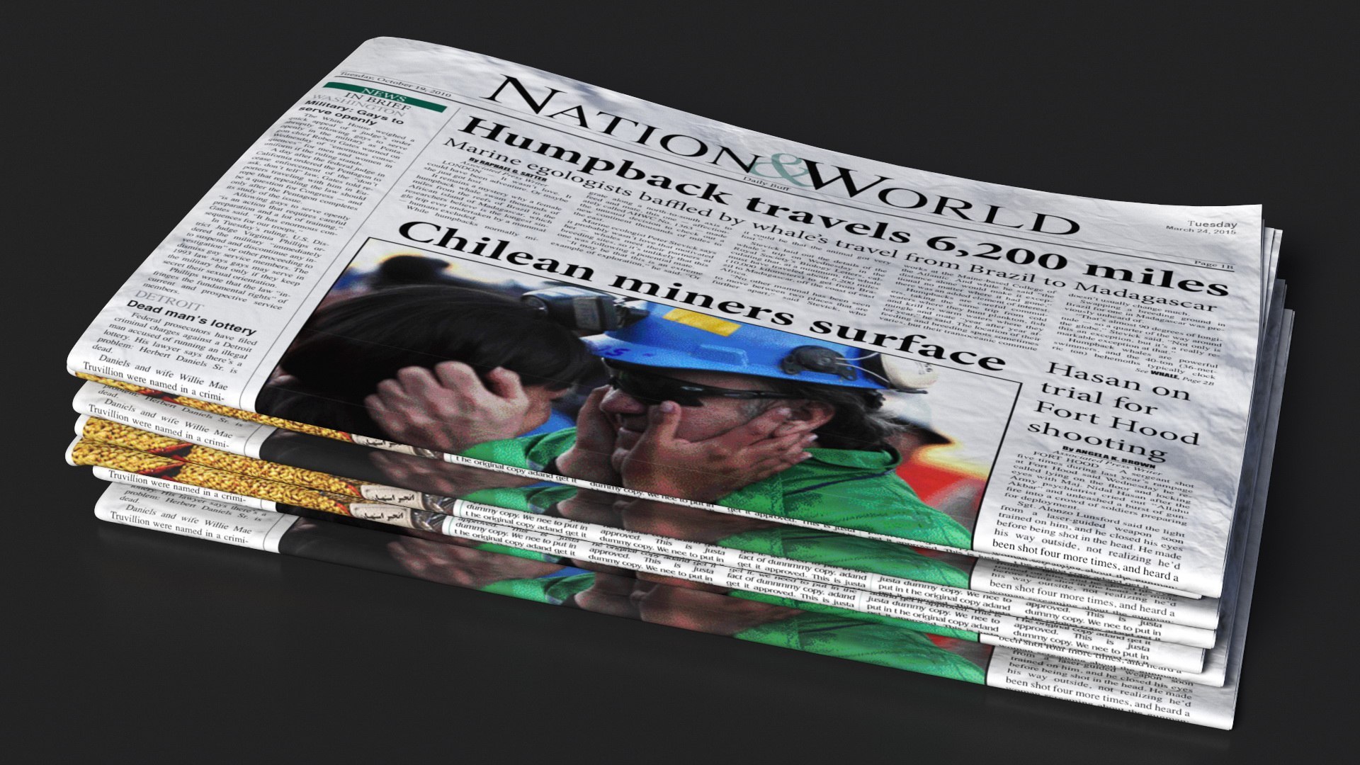 Newspapers Collection 3D model https://p.turbosquid.com/ts-thumb/Wr/5cPdZj/I9/newspapers_collection_014/jpg/1770138383/1920x1080/fit_q87/5143bf6b990149ebfcd66551d856a98a9445346e/newspapers_collection_014.jpg