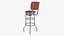 Retro Bar Stool with Back