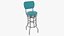 Retro Bar Stool with Back