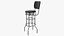 Retro Bar Stool with Back