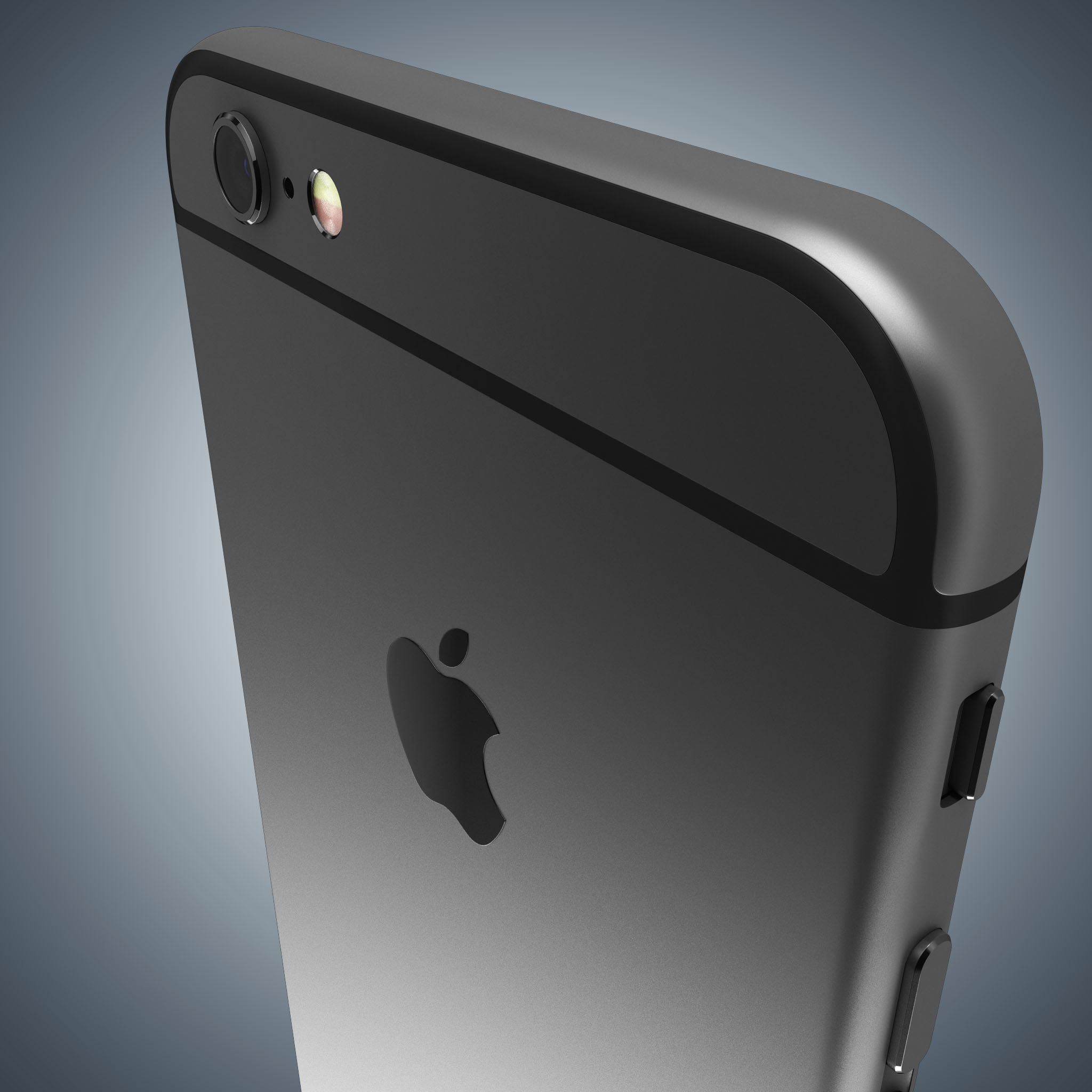 apple iphone 6 space 3d model