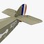 british wwi biplane fighter 3d model