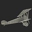 british wwi biplane fighter 3d model