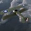 british wwi biplane fighter 3d model
