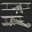 british wwi biplane fighter 3d model