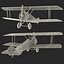 british wwi biplane fighter 3d model