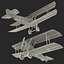 british wwi biplane fighter 3d model