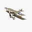 british wwi biplane fighter 3d model