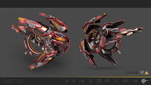 manga drone 3d model