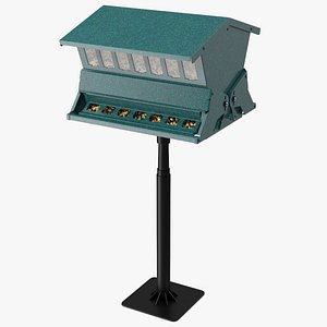 Squirrel Resistant Bird Feeder Pole with Seeds