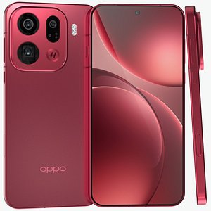 OPPO Find X9 Pro Lightchasing Red 3D