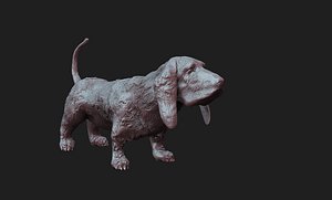 basset dog 3D