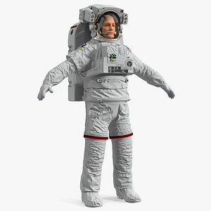 Astronaut Wearing Extravehicular Mobility Unit