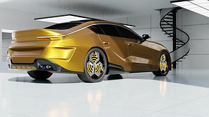 coupe car 3D model