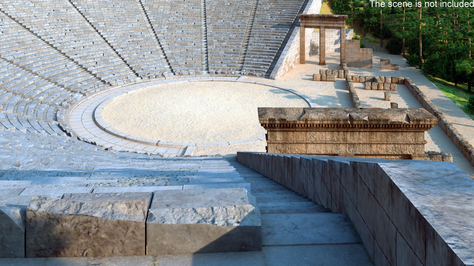 3D Model Ancient Amphitheater Of Epidaurus - TurboSquid 2283338
