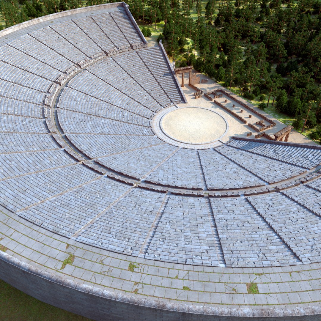 Ancient Amphitheater of Epidaurus 3D model preview
