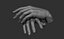 3D Female hand poses model