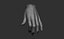 3D Female hand poses model