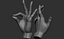 3D Female hand poses model