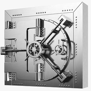 Detailed Bank Vault Door