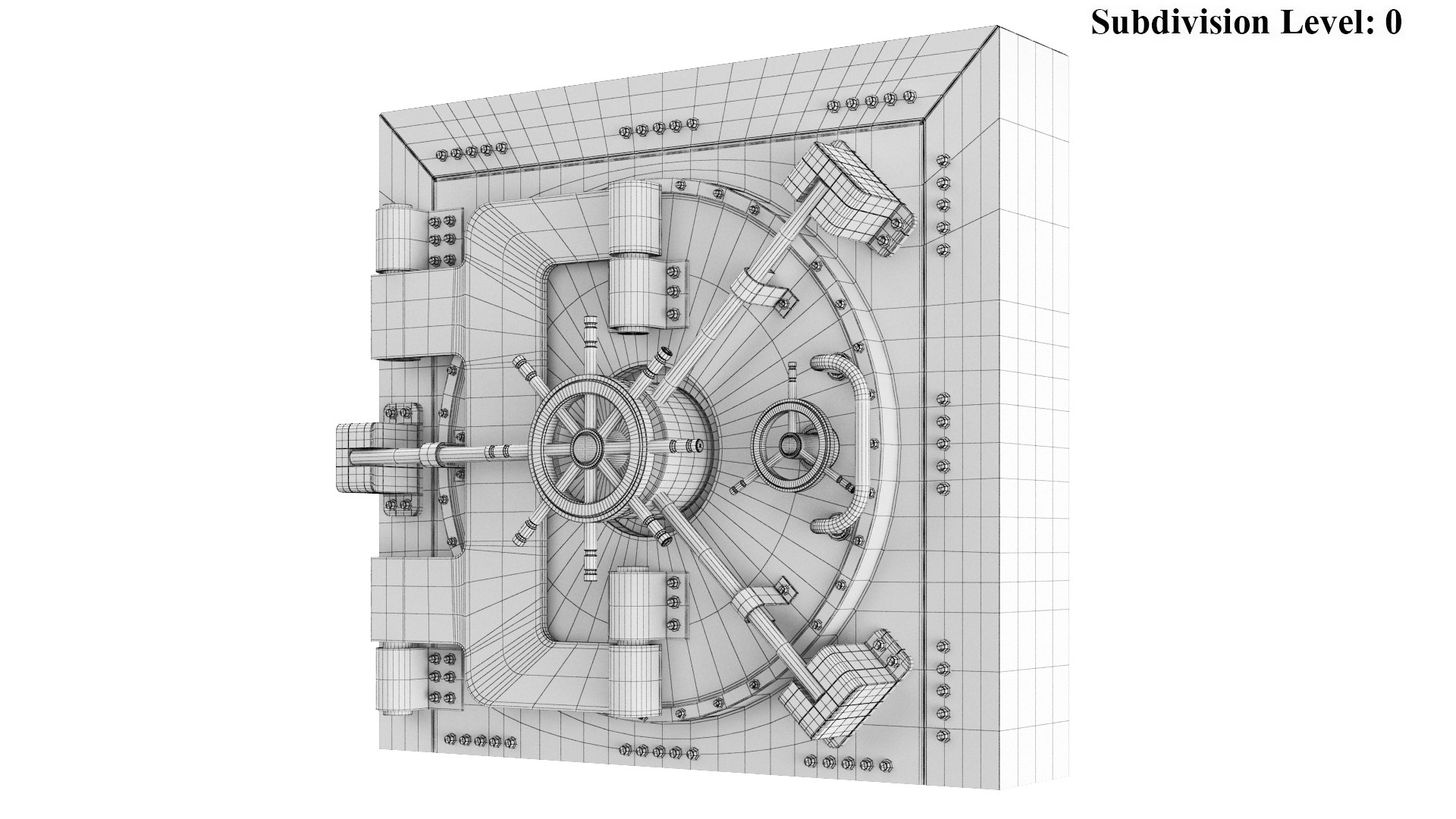 3D Detailed Bank Vault Door - TurboSquid 2216190