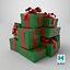 Present Gift Boxes Green model